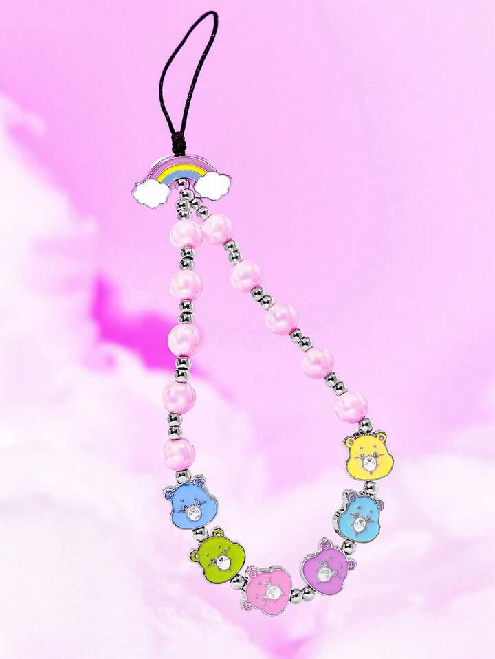 可愛卡通小熊手機掛繩