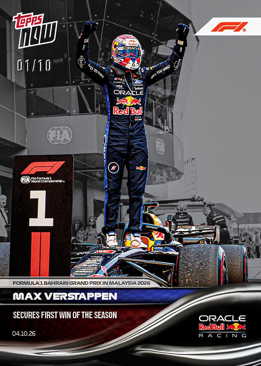 Max Verstappen - 2026 F1 Topps NOW® #64 Bahrain GP in Malaysia 贏車卡【團購】