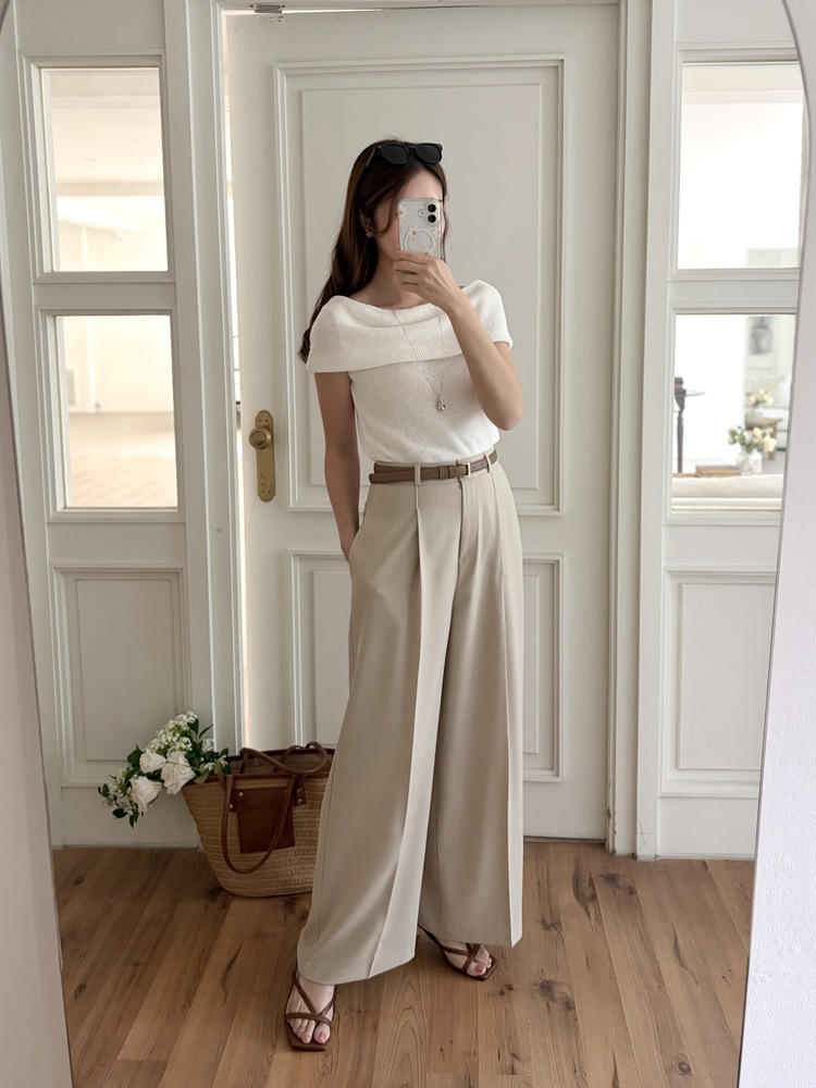 Linen Off Shoulder Top (White)