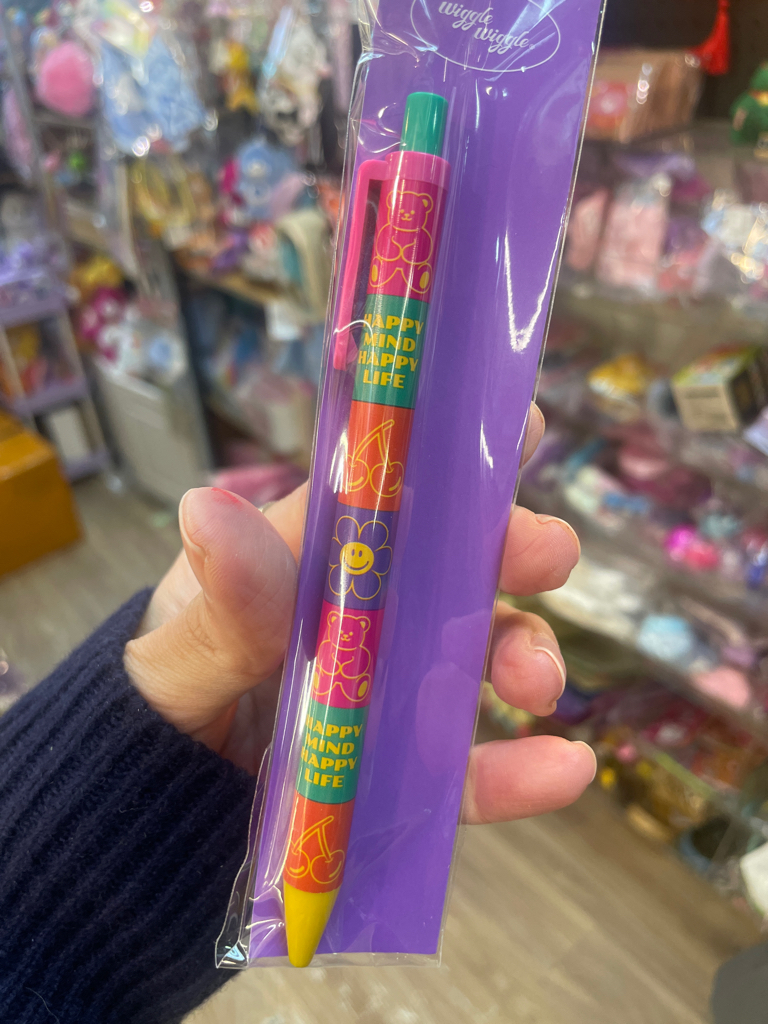 Wiggle Wiggle 花朵圖案原子筆