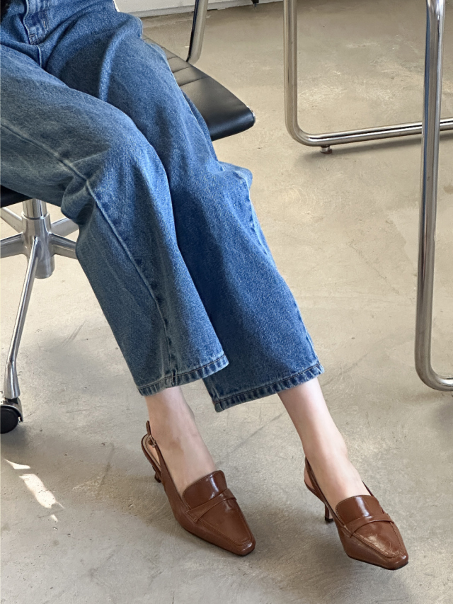 Classic Pointed Slingback Loafers (3 colors)