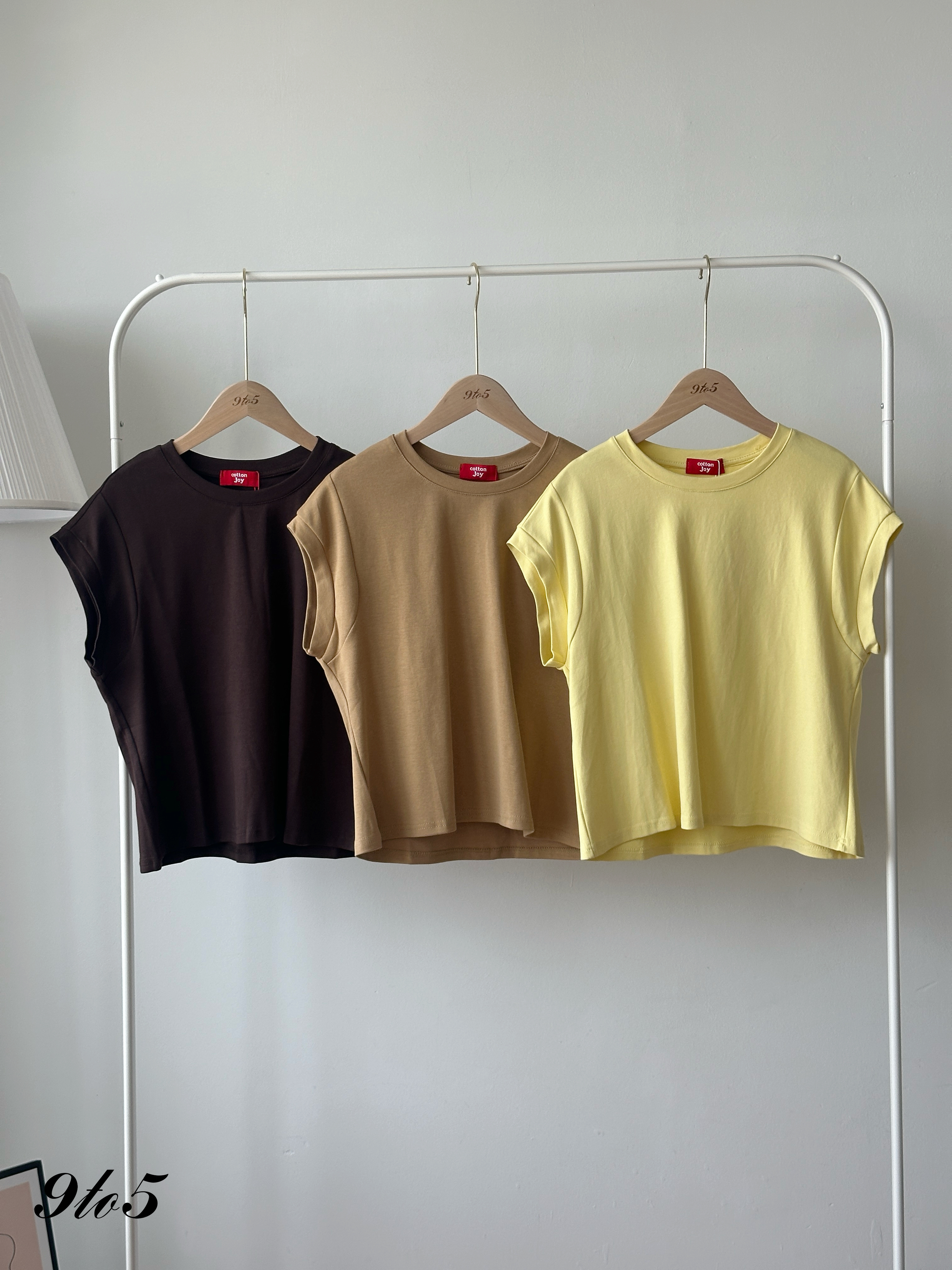 T4431 Cape Sleeve Plain Tee - 5 Colors 