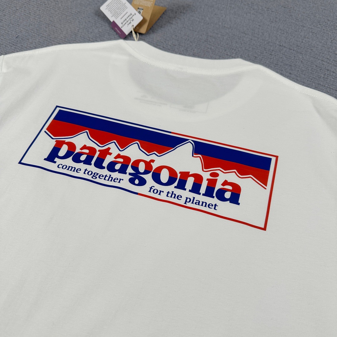 預訂 Pata gonia雙色山脈環保系列Organic短袖Tee