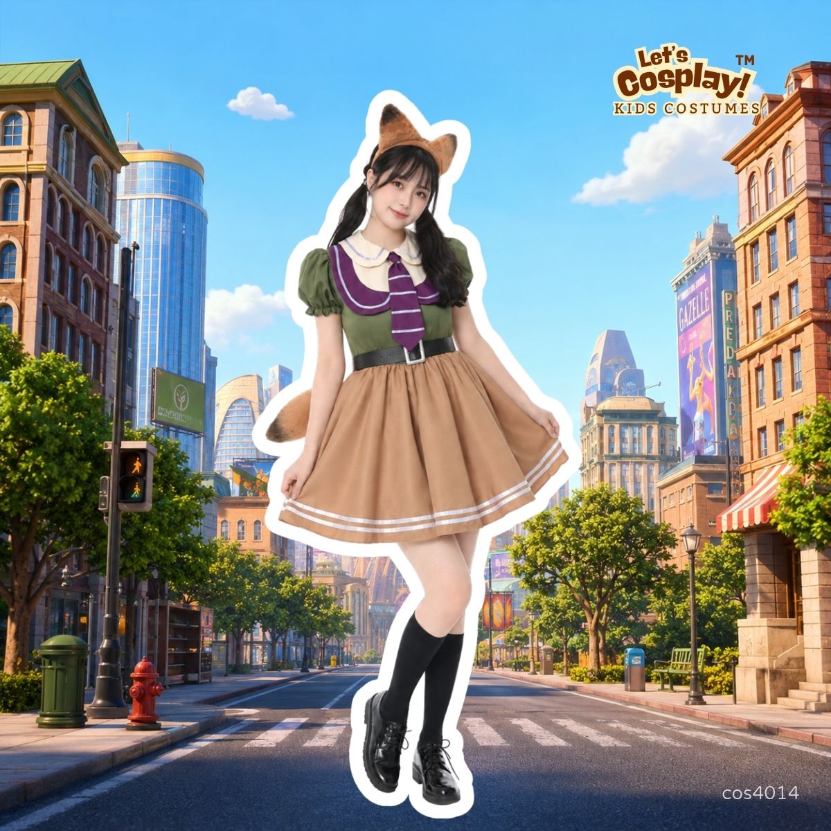 Zootopia Nick Judy Costume  for adult 優獸大都會 阿力朱迪 成人女裝｜Disney Zootopia 狐狸阿力主題服裝｜萬聖節｜動漫展｜香港現貨