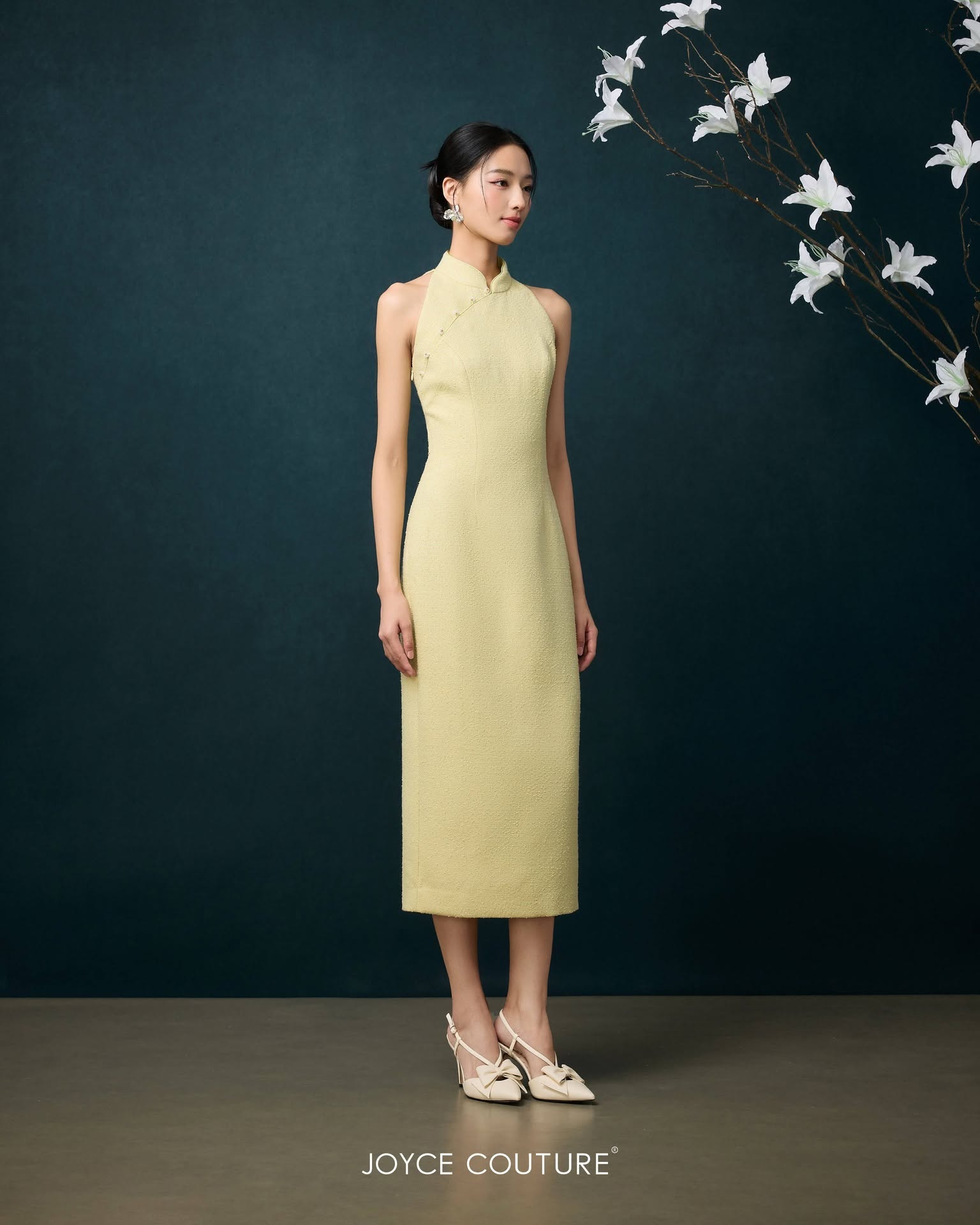 小香风cut in 旗袍 D0093