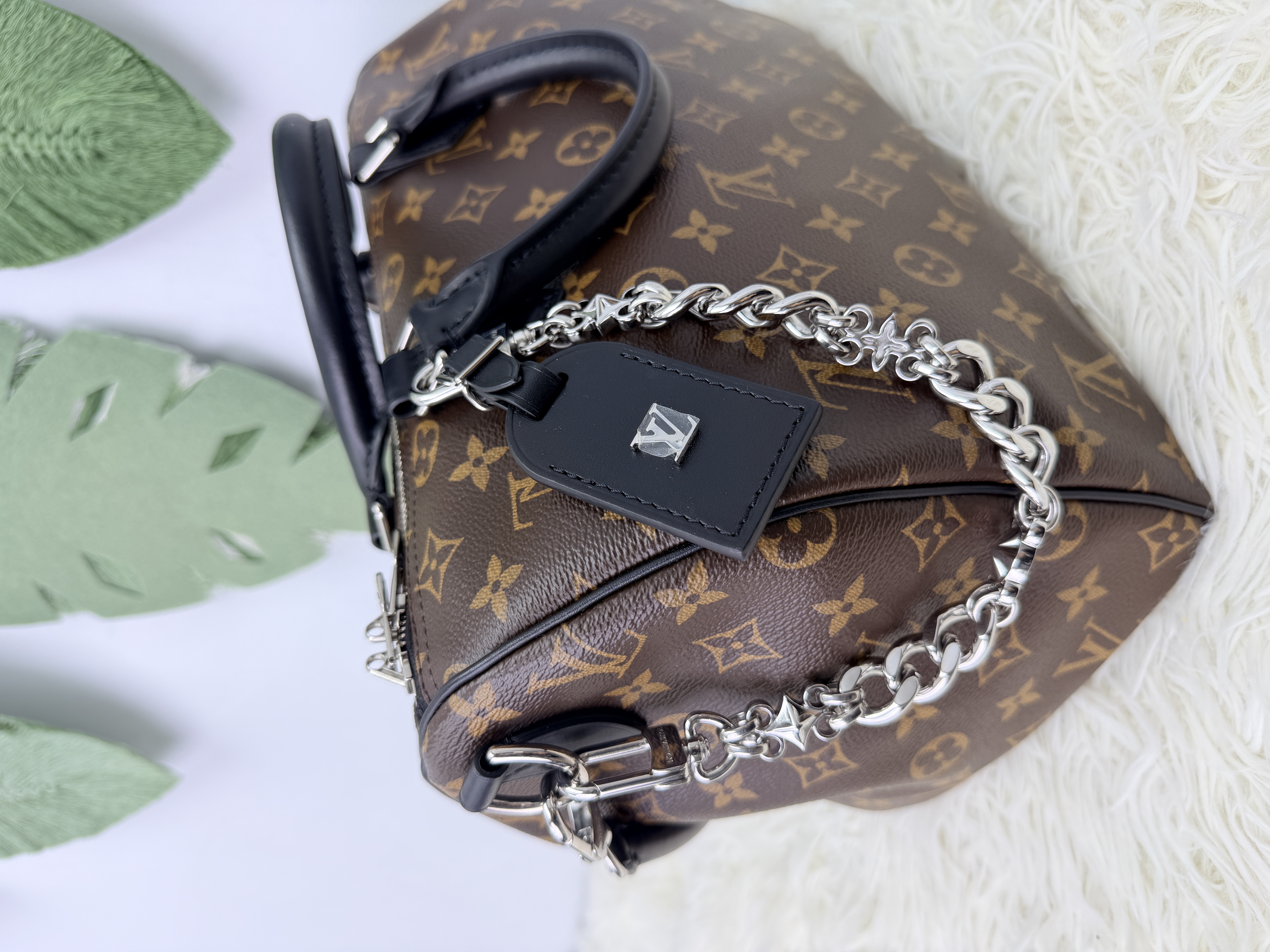 LV 🤍PRE OWNED 特別版 Speedy 30 老花旅行袋 晶片款 有塵袋有盒🤎