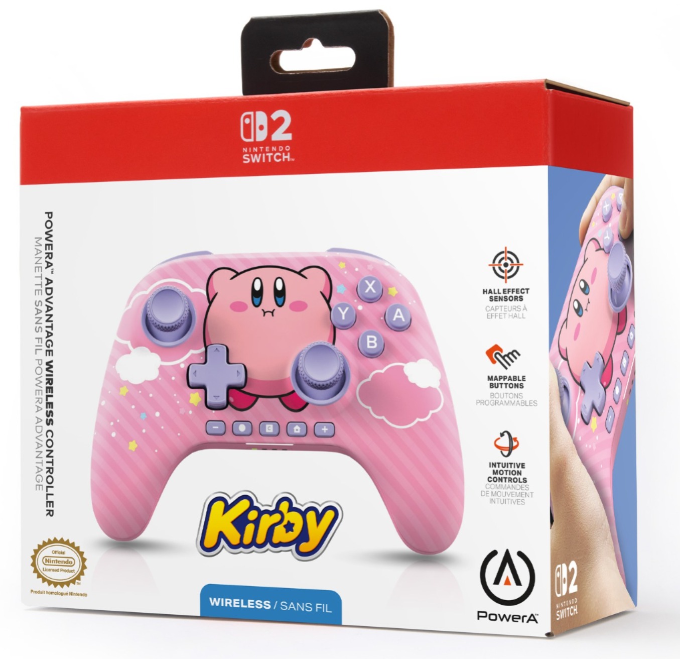 SW2 PowerA 無線控制器 (星之卡比) Advantage Wireless Controller (Kirby Puff) 香港行貨 任天堂官方授權產品 SW2-0317