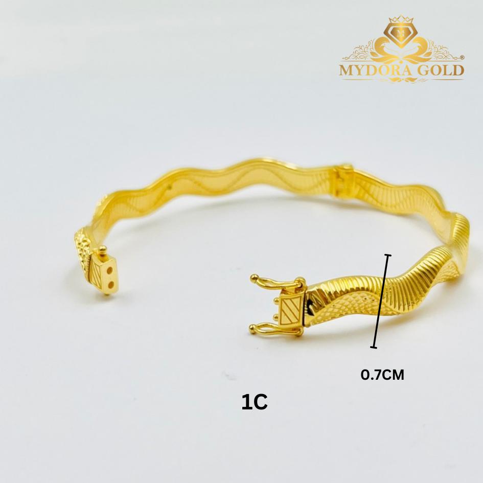MYDORA Gelang Wave Curve Exclusive l EMAS 916/22K