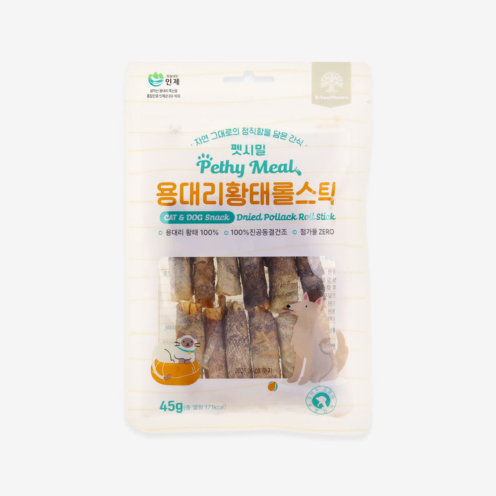 韓國 無添加 黃太魚肉卷 狗狗零食 100g