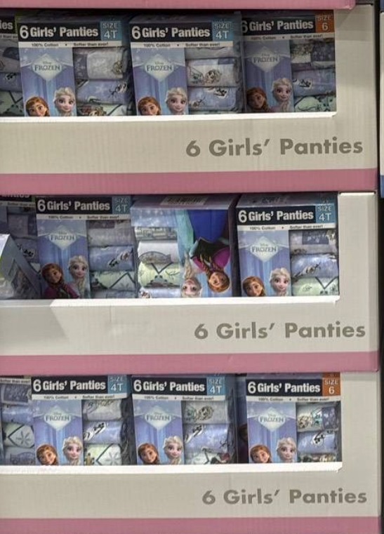 Disney Frozen冰雪奇緣兒童內褲 6PCS - 04260251
