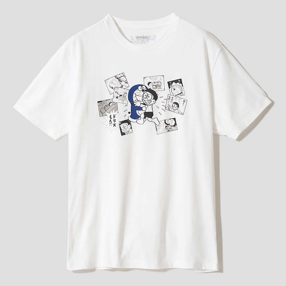[訂購] 多啦A夢Tshirt 短袖衫 Graniph日本限定 (漫畫圖案)｜Doraemon短袖衫