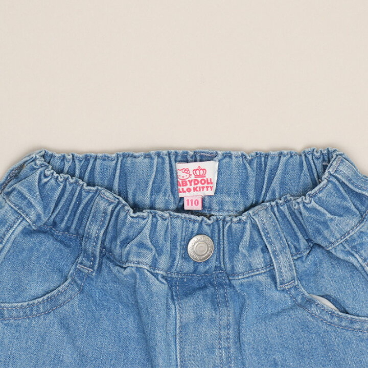 🇯🇵預訂 日本直送🇯🇵Babydoll x Sanrio系列兩色人物刺繡貼花闊腳牛仔褲