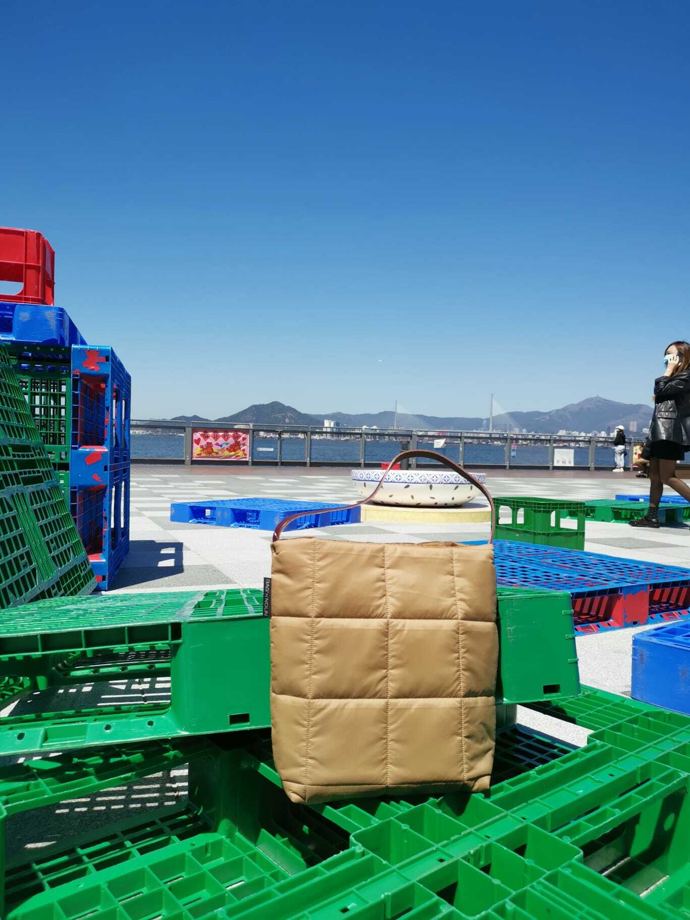 [現貨] [日本製] BAGNNOUN PACK QUILT | QUILT MINI | 奶茶色 |特別款|皮帶 {TF073509}