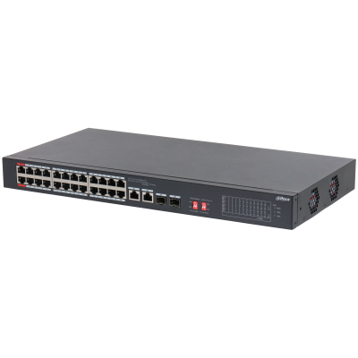大華 DAHUA S3226-24ET-240 26-Port Unmanaged Desktop Switch with 24-Port PoE (香港行貨，一年保用)