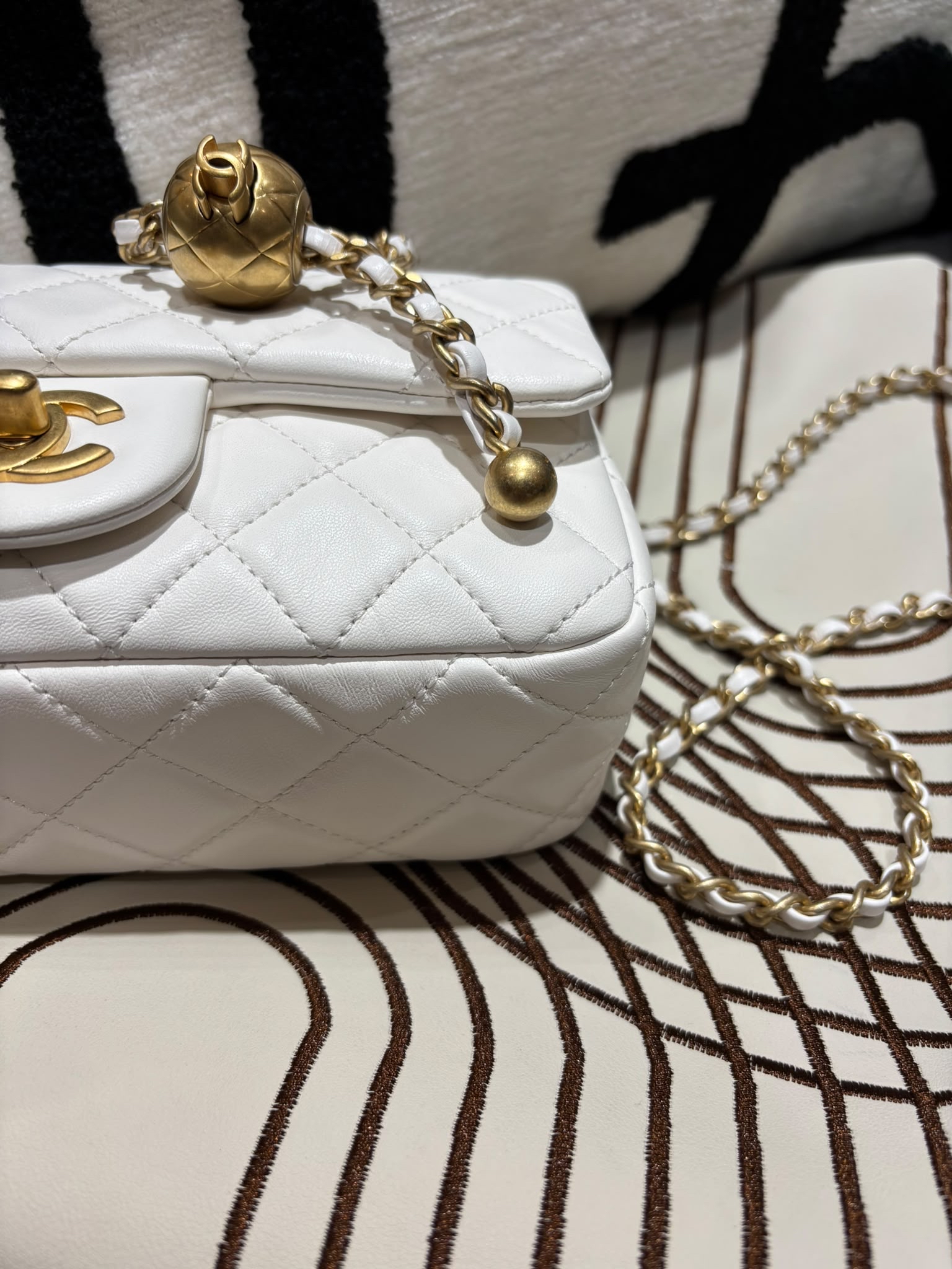 Chanel CF20 Mini Classic Flap Chain Shoulder Bag 調節金球 AS1787 100%Authentic, 98%New ✅晶片✅Dust bag✅Box