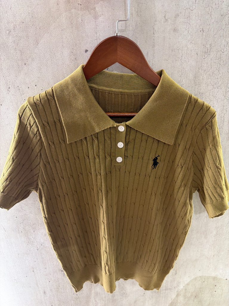 麻花針織Polo衫