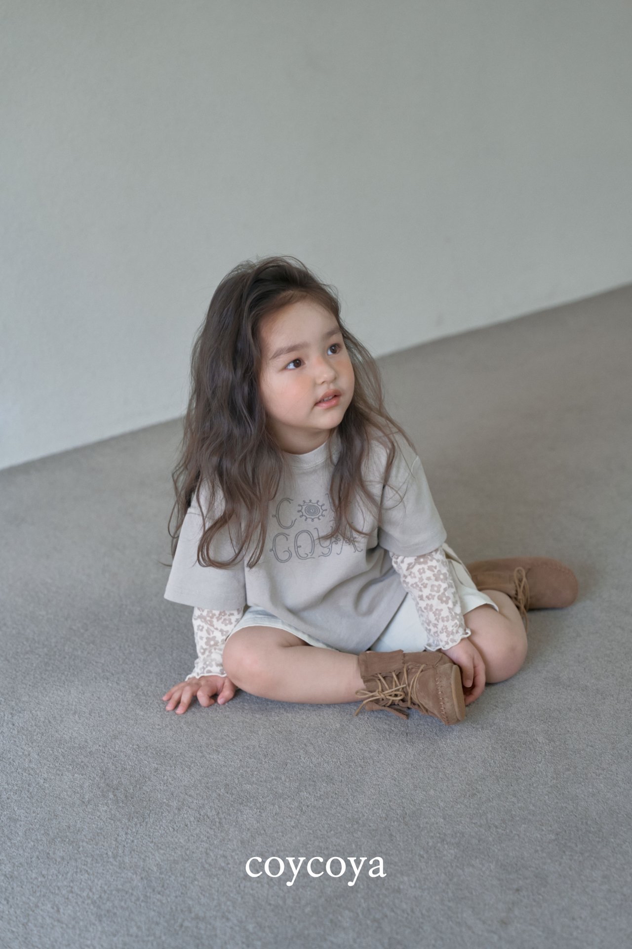 🌸預訂 韓國直送🌸🇰🇷COYCOYA兩色標誌印花寬鬆短袖T恤