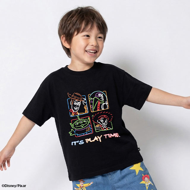 🆕【⭐訂購⭐】 🇯🇵日本直送 🌀#Toystory 霓虹線條圖案❣️ #親子裝❣️短袖 tee［2款選］🌀 [ELDA-0202][260522]