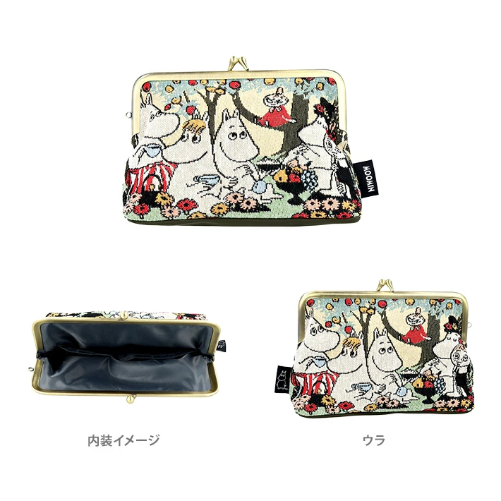 日本直送｜姆明 Moomin Gobelin 織錦刺繡系列 - 扣環錢包