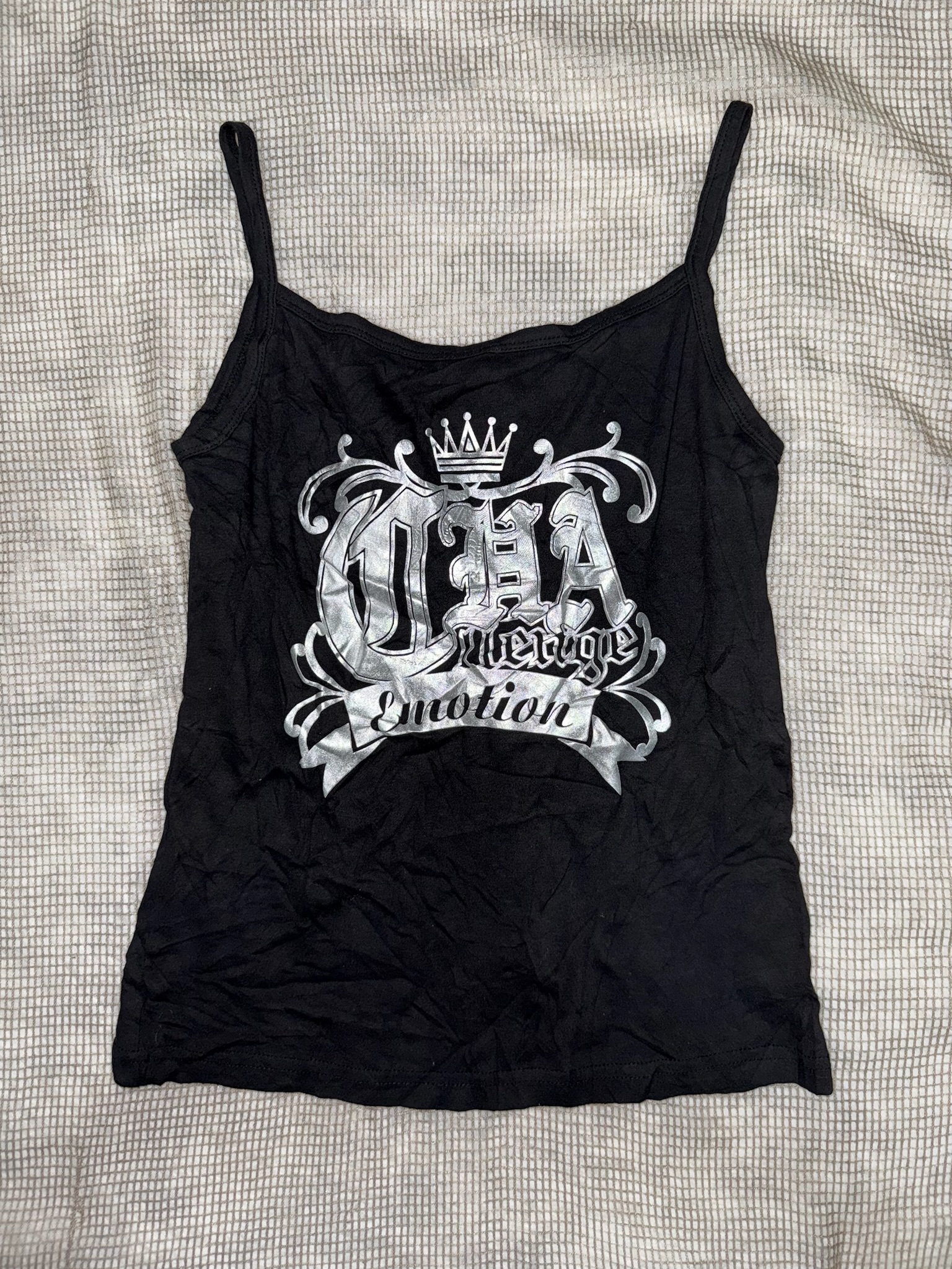 Y2K Graphic Crown Graphic Cami Top