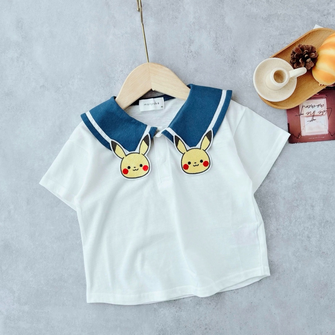 A0059 比卡超海軍領短袖