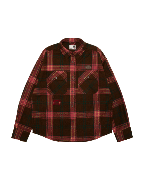 AAPENOW AAPEUNVS Plaid Long-sleeve Shirt (8592XXR)