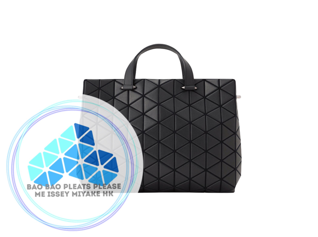BAO BAO Tonneau 啞面皮革立體三角格手提斜孭兩用袋top handles crossbody 2ways bag S size細尺寸