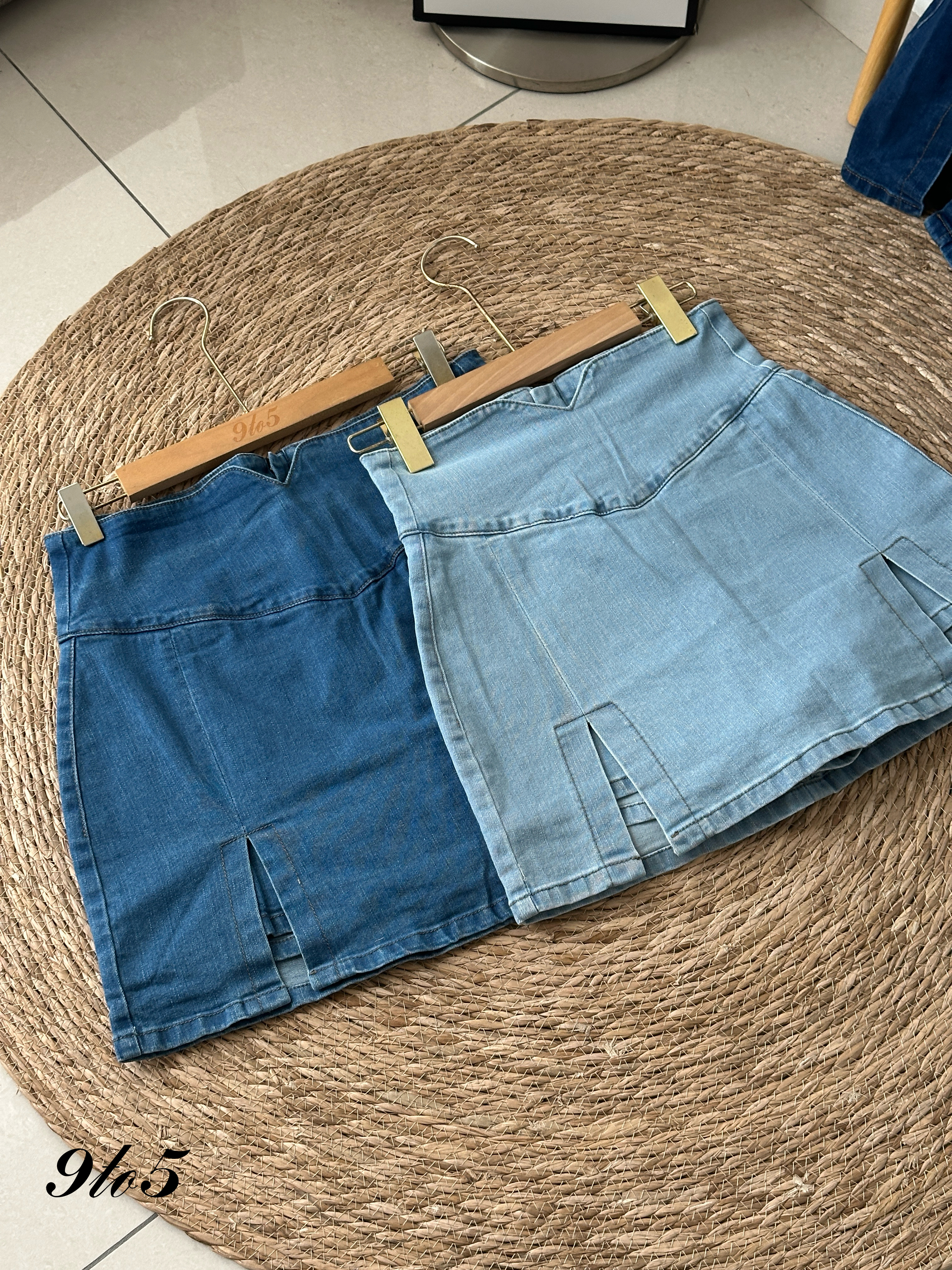 S1820 Denim Short Skirt - 3 Colors 