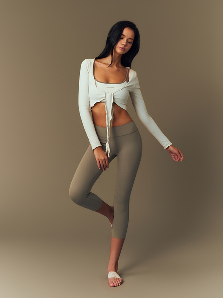 【低腰美型8分Leggings】預購_高強支撐Compression Low-rise Cropped Leggings by Grandeline