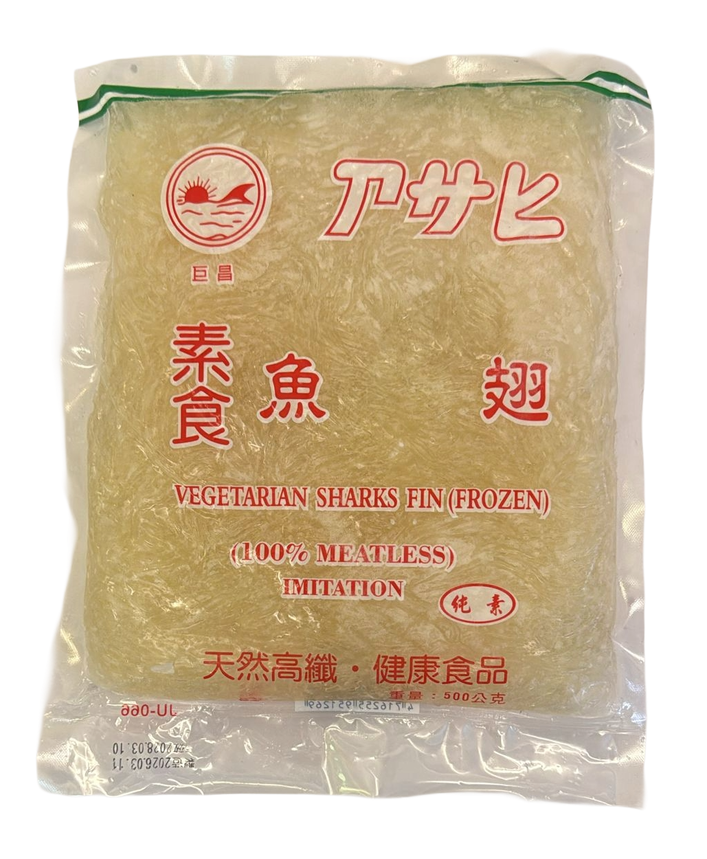 巨昌-冷凍素食魚翅(純素) 500g/ Vegetarian Sharks Fin (Vegan) 500g (Frozen)