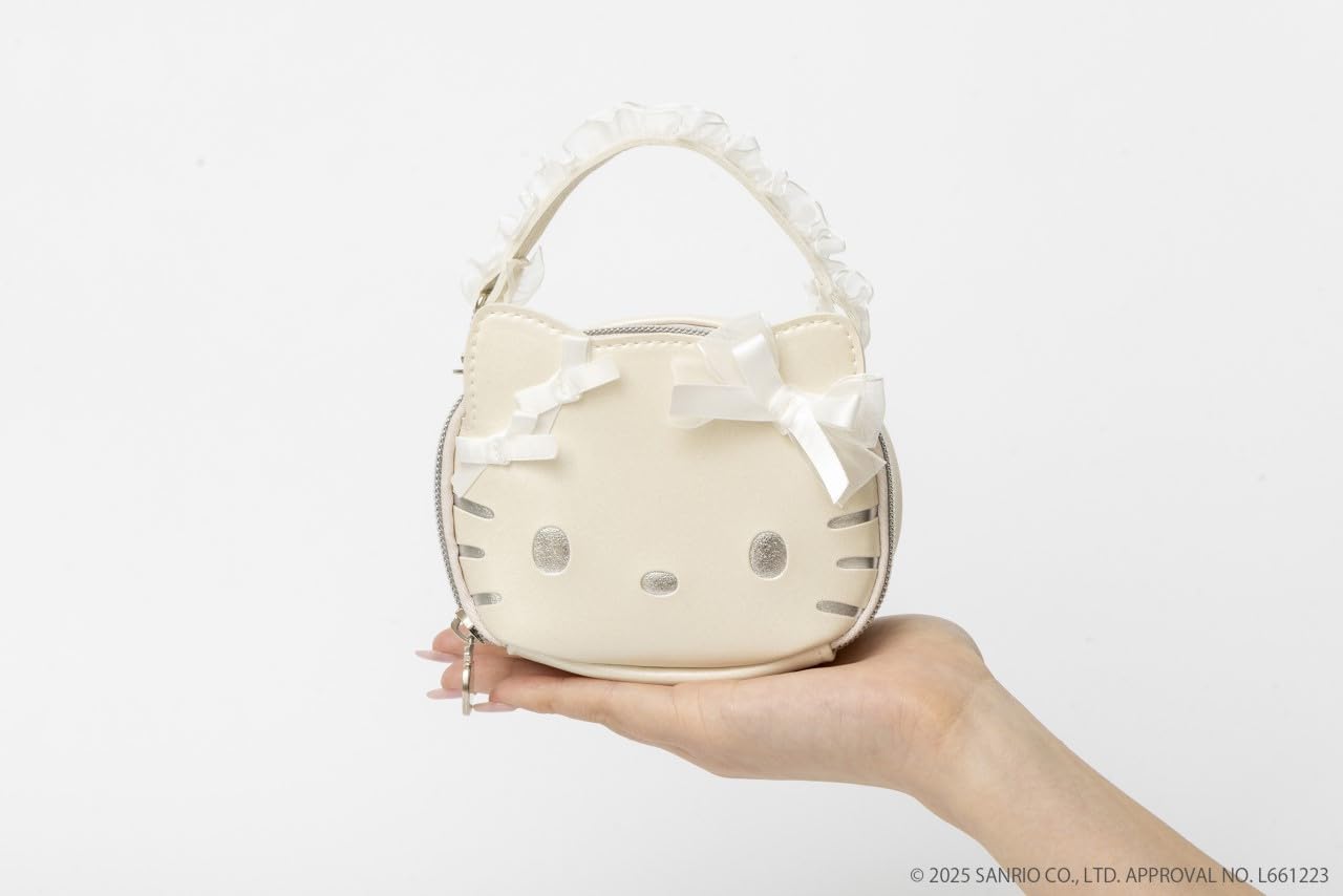 🎀【預訂】Hello Kitty x BRILMY 珍珠白化妝包