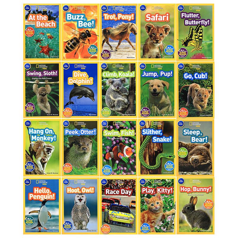 National Geographic Kids Pre-reader 國家地理分級讀物 預備級 兒童百科書｜20 books｜點讀版