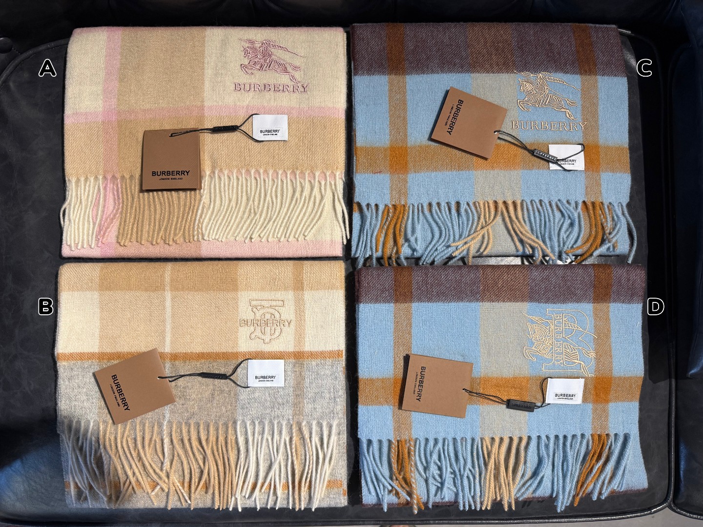 【現貨 原單】BURBERRY 羊絨頸巾 - 簡易包裝