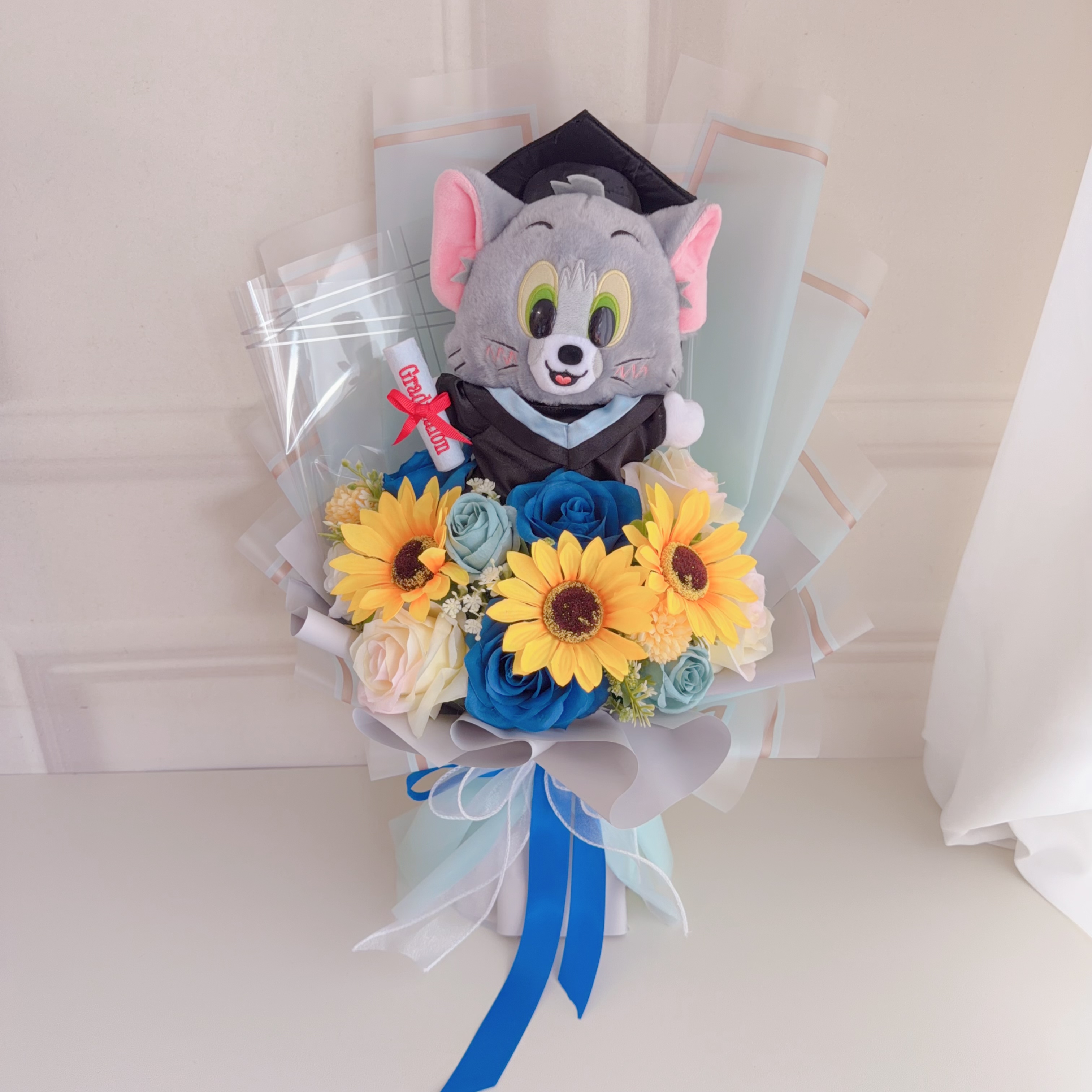 （現貨） Tom畢業公仔花束