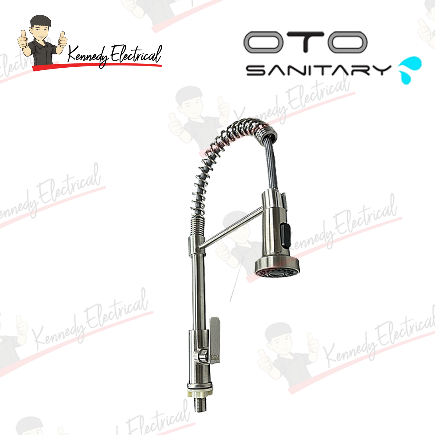 Otosani 304# Stainless Steel Flexible Hose Kitchen Pillar Sink Tap (966-71#) OTO966-71