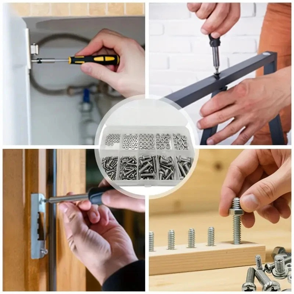 家用螺母螺帽螺釘墊片套裝 D套裝 24種 (M3,M4,M5,M6) UA0549