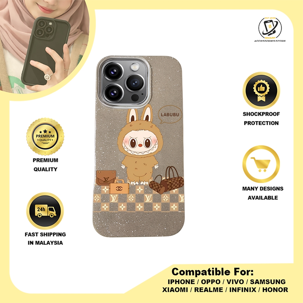 BLING CASE PHONE FOR IPHONE - DESIGN LABUBU B