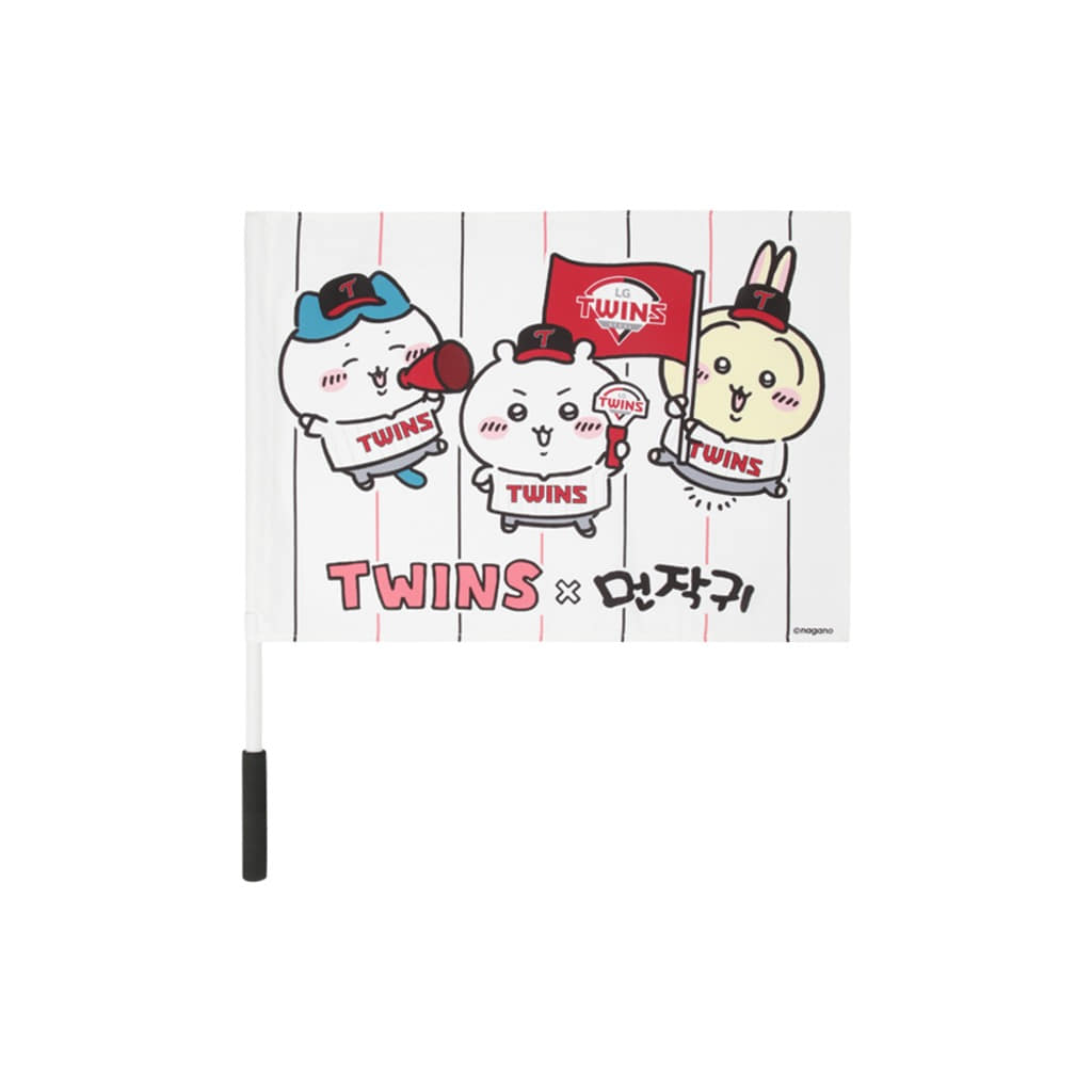 《Pre-Order》旗子｜韓國 Chiikawa 吉伊卡哇 X LG Twins 棒球隊商品 (26CKW17-P)
