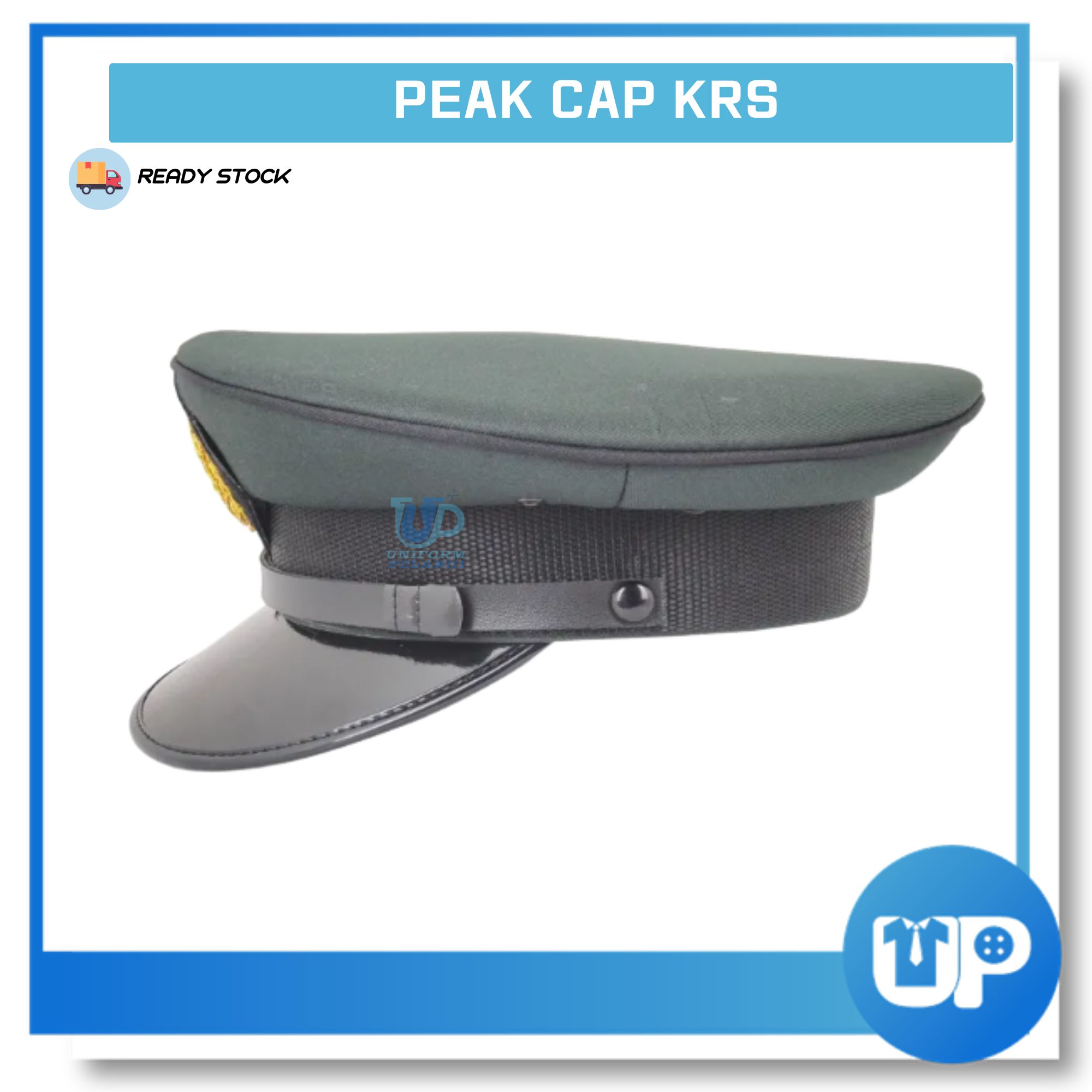 Topi Pegawai Kadet Remaja Sekolah (KRS/TKRS) peak cap officer with wire cap badge