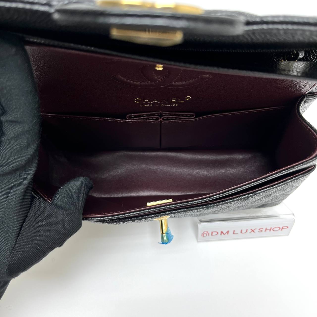 Chanel Black Caviar Small Classic Flap Bag GHW