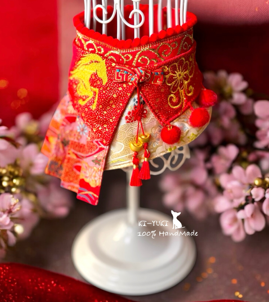 馬年賀歲新品 毛孩新春圍脖 頸飾 造型