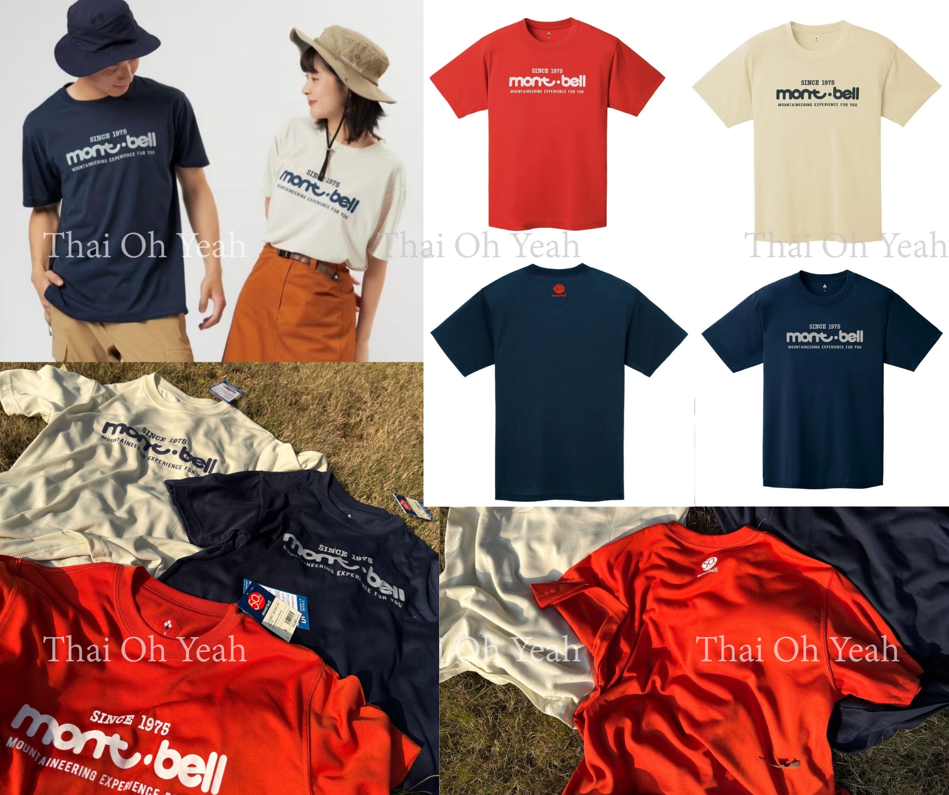預訂 Mont.bell Wickron Tee Logo 50th短袖Tee 