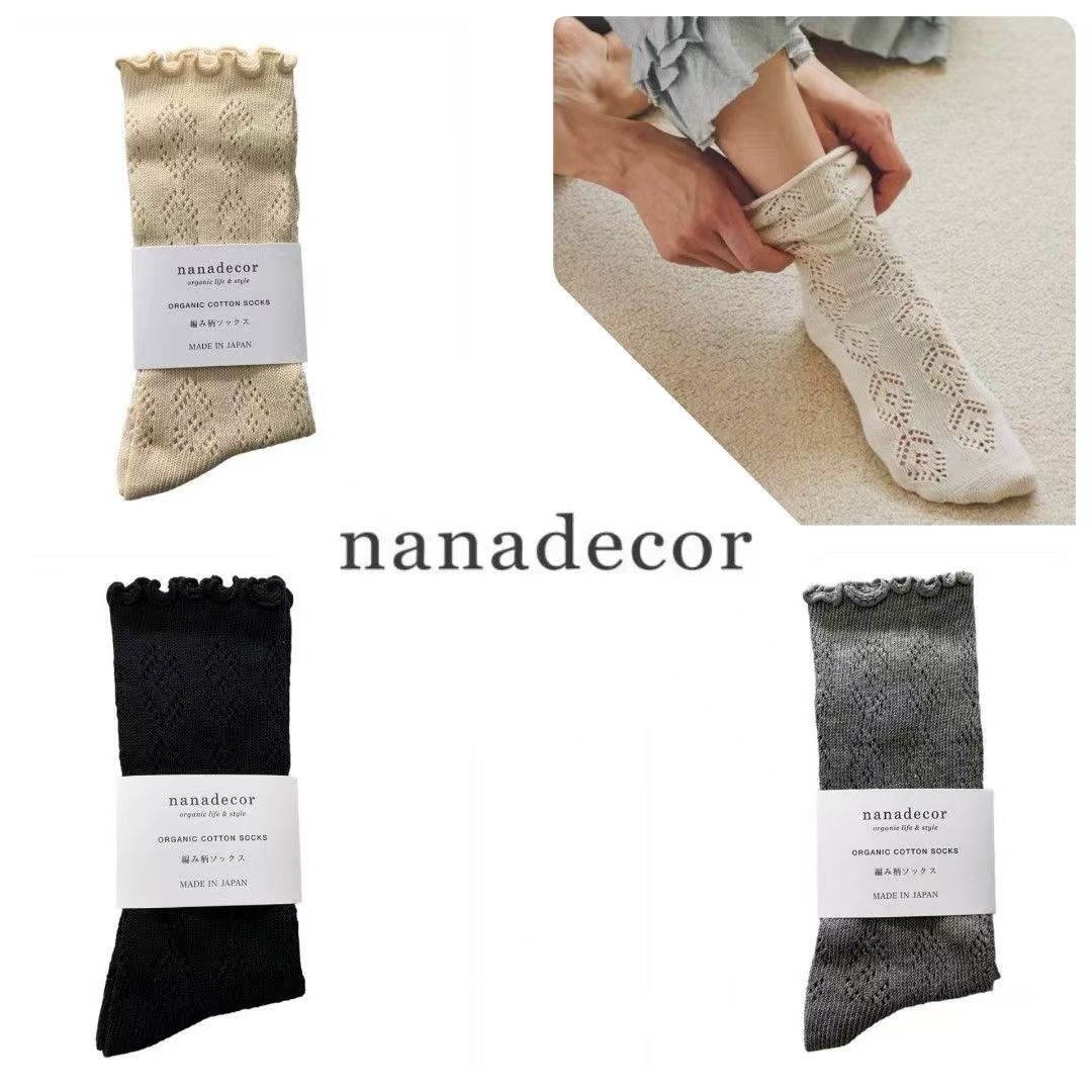 日本🇯🇵Nanadecor socks 通花棉襪