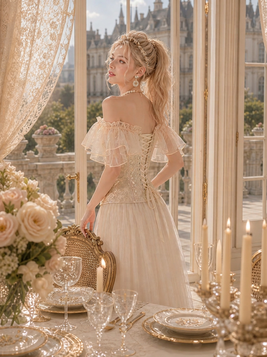Victorian Corset維多利亞夢境柯根紗束胸