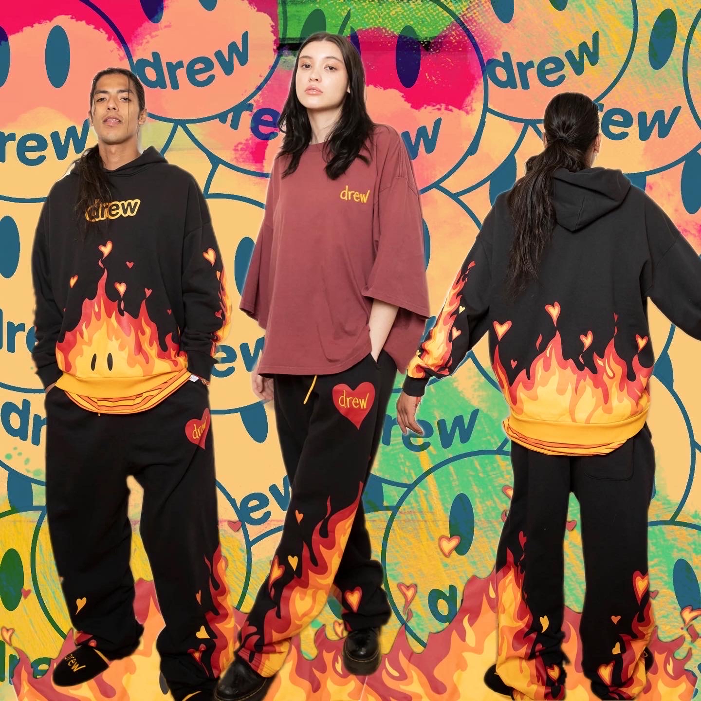 Drew house discount tie dye sweatpants