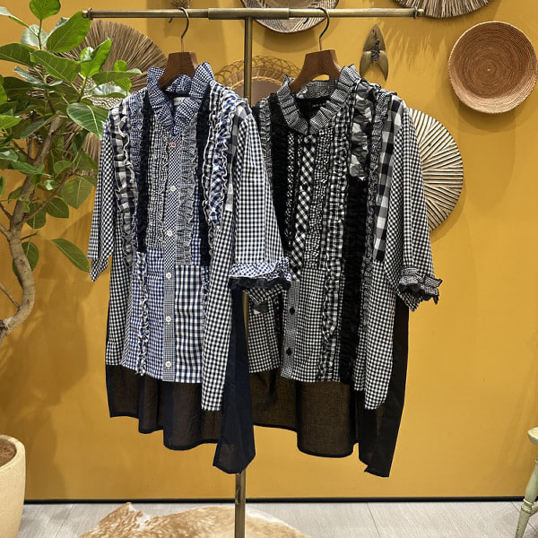 日本製TORI-TO x BEAMS BOY 拼款恤衫