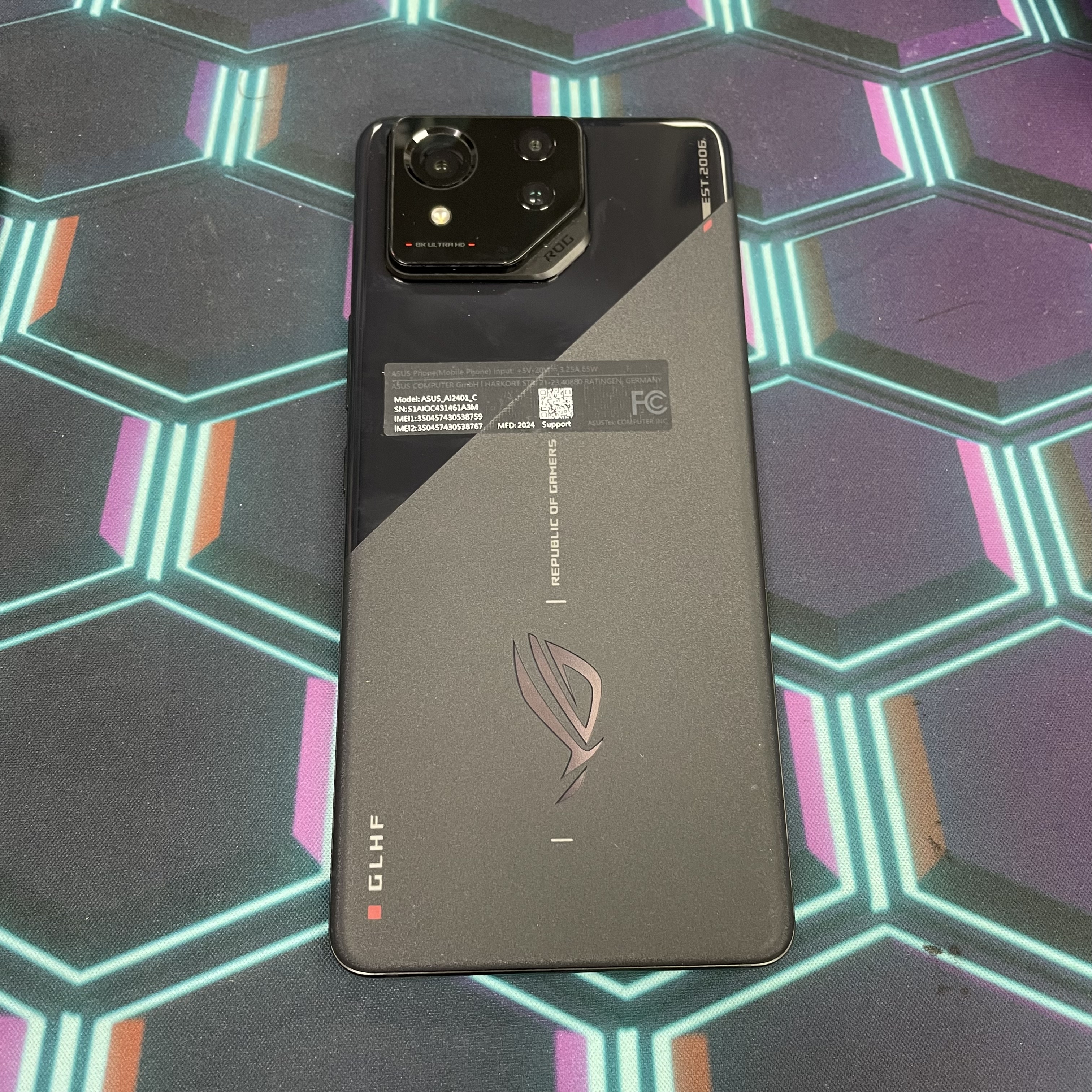*8148 ASUS ROG Phone 8 勁靚機 16+256GB 黑色 black
