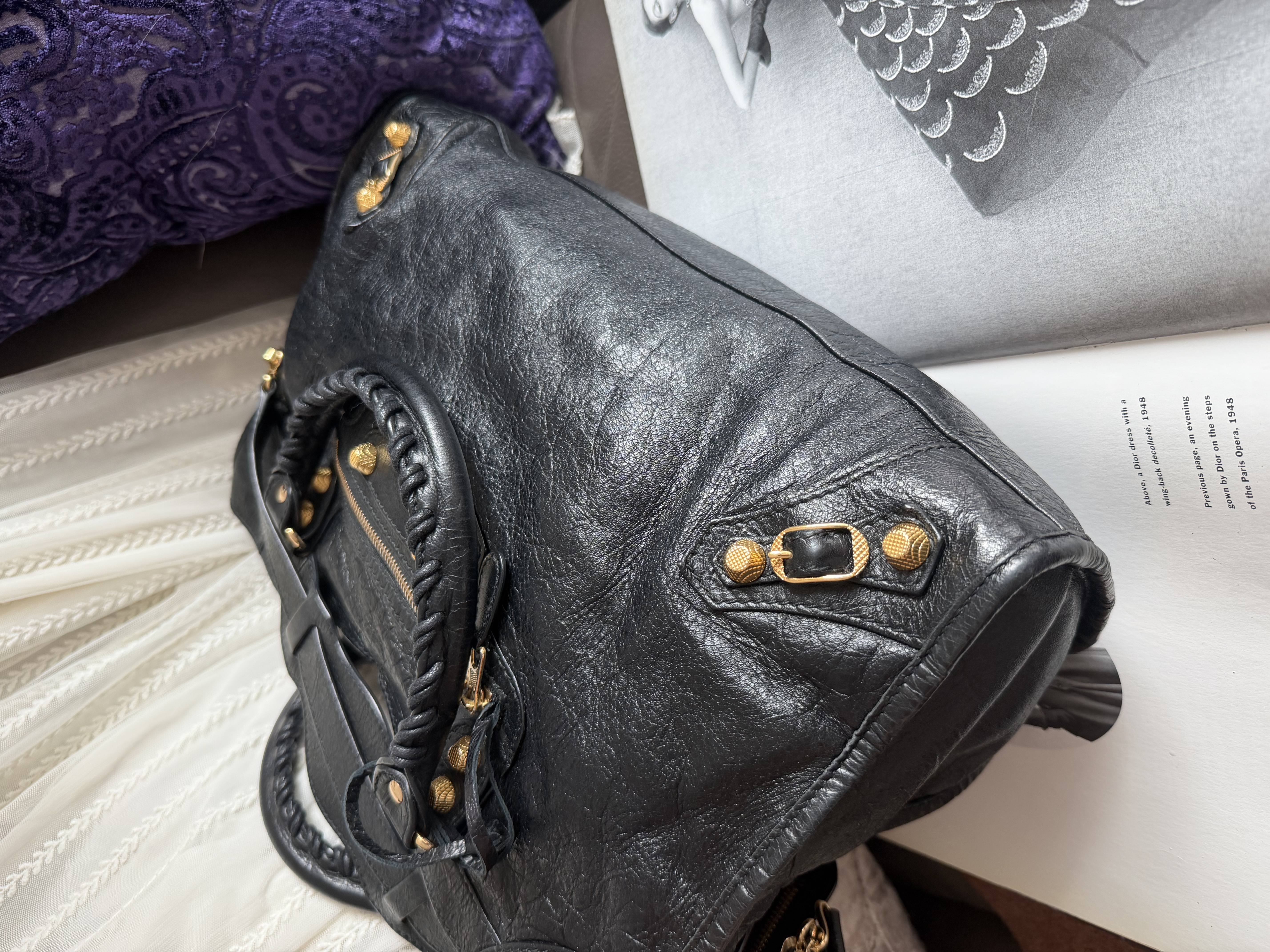 Balenciaga giant 12 gold black classic city 
