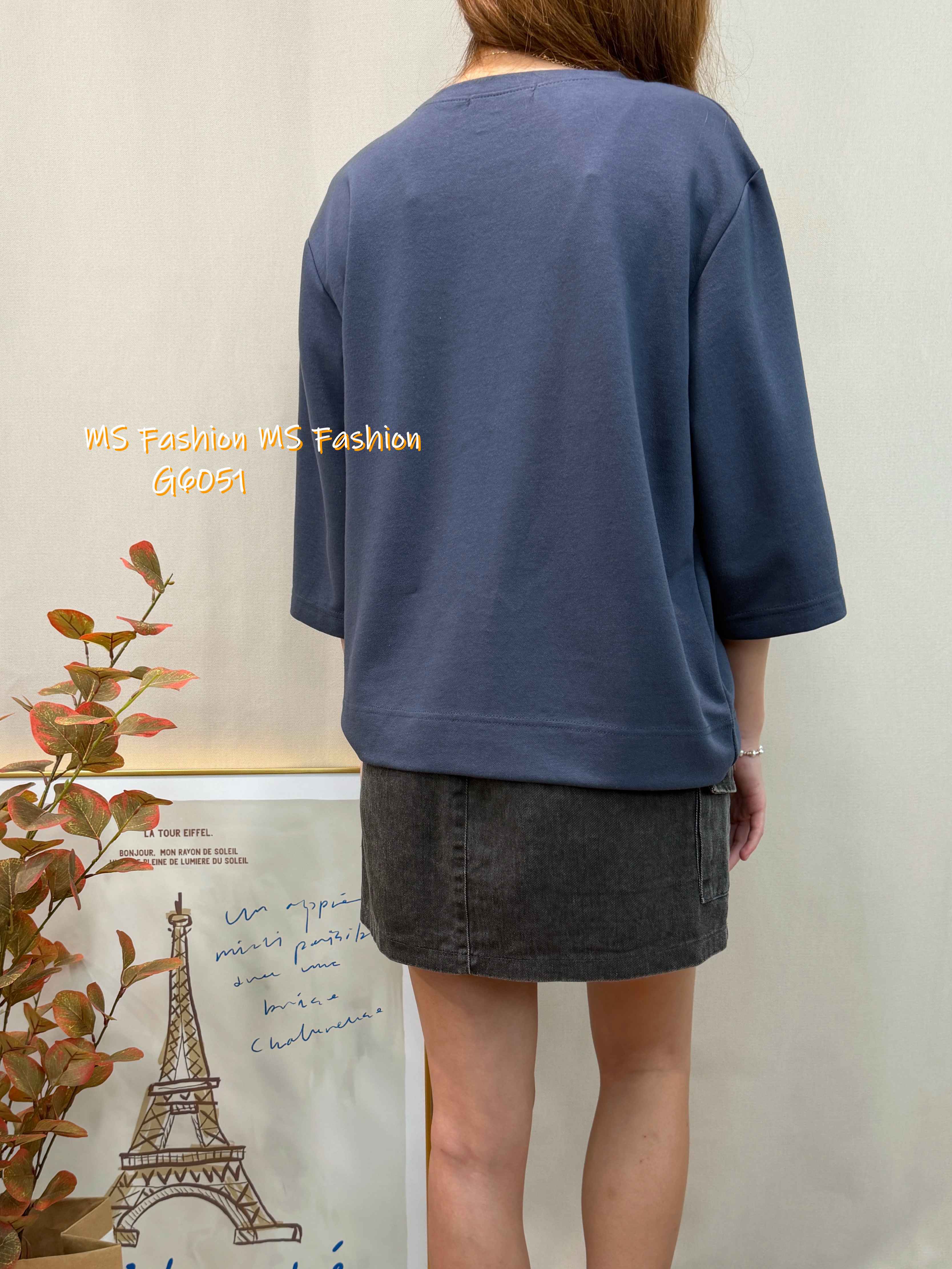 G6051 韓國🇰🇷特色袖鈕top