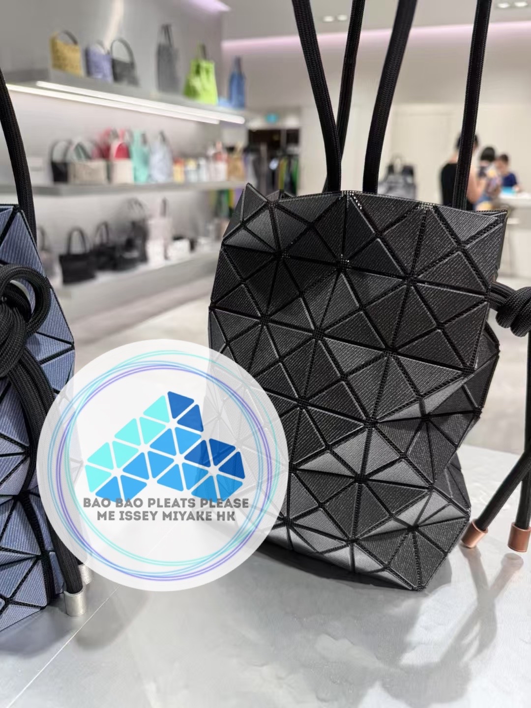 BAO BAO WRING DENIM仿牛仔紋束口索繩斜孭袋drawstrings crossbody bag